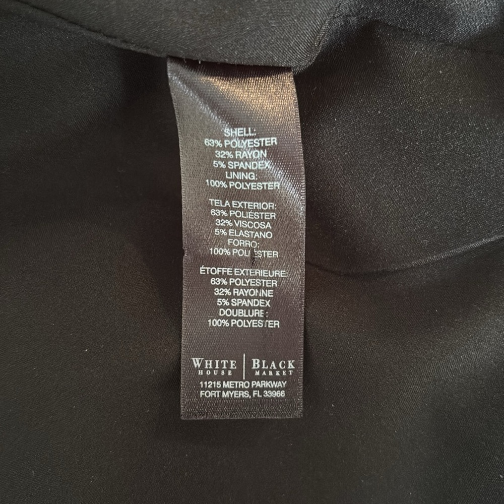 White House Black Market Women's Blazer Black Like New - Picture 6 of 6
